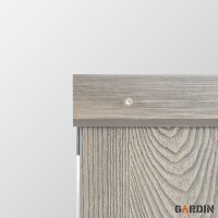 Фінішне оздоблення композитної терасної дошки Gardin