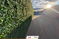 Gardin Natur Пісочний Тік - тераса на даху. Варшава, Польща