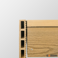 Фінішне оздоблення композитної терасної дошки Gardin