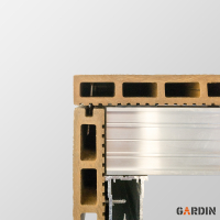 Фінішне оздоблення композитної терасної дошки Gardin