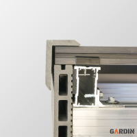 Фінішне оздоблення композитної терасної дошки Gardin