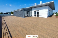 Gardin Natur Пісочний Тік - тераса на даху. Варшава, Польща