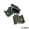 Алюмінієва кліпса для фасадних панелей Gardin Deco Wall Black 100 шт.) без саморізів