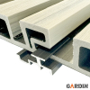 Алюмінієва кліпса для фасадних панелей Gardin Deco Wall Black 100 шт.) без саморізів