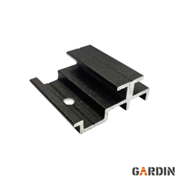 Алюмінієва кліпса для фасадних панелей Gardin Deco Wall Black (50 шт.) без саморізів